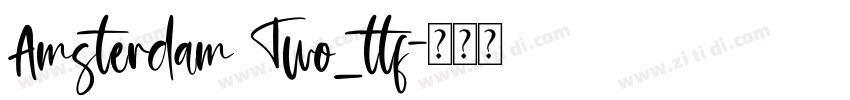 Amsterdam Two_ttf字体转换